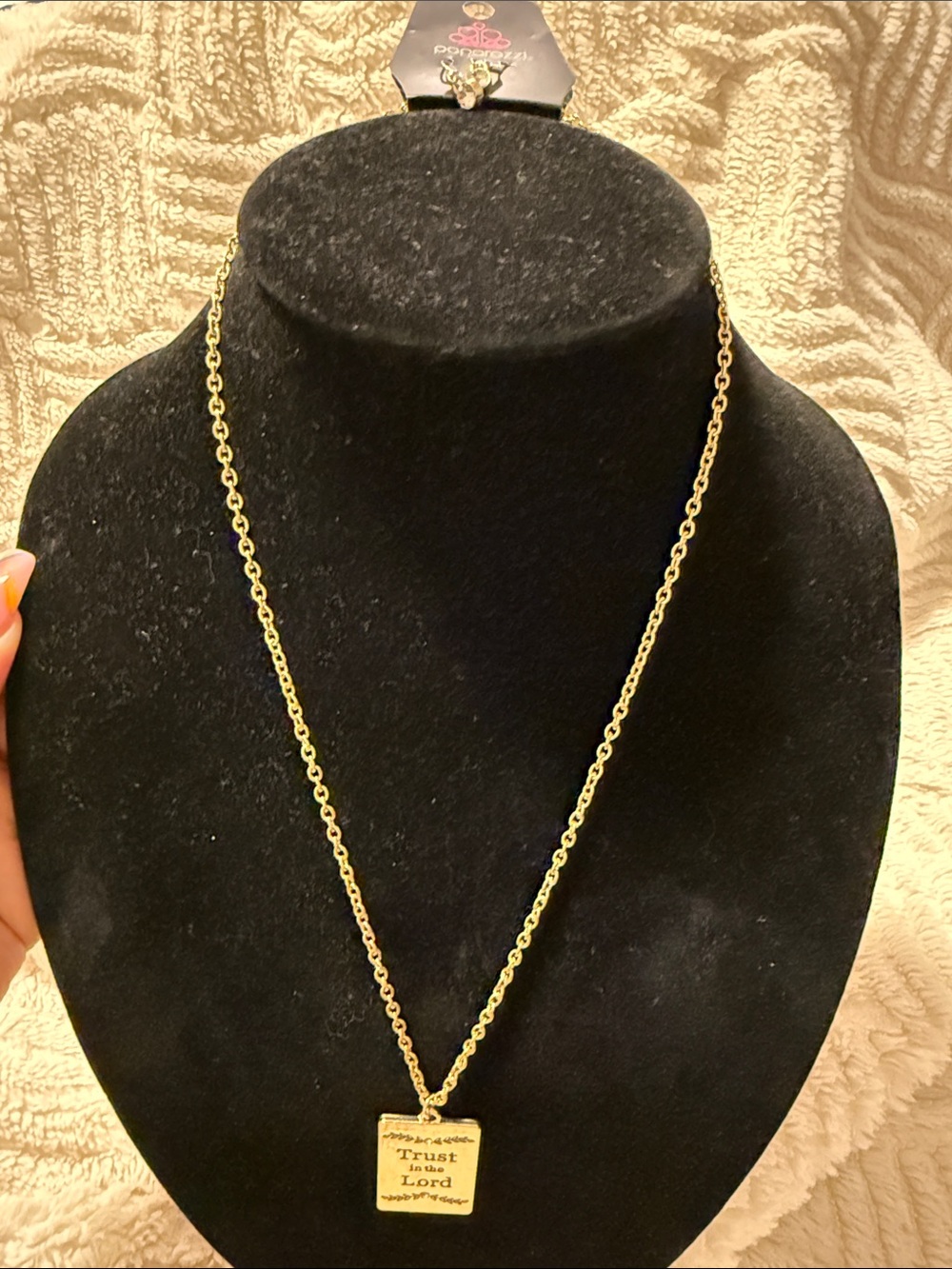 NWT Gold “Trust In The Lord” Necklace & Earrings(Last Set) - Picture 6 of 6